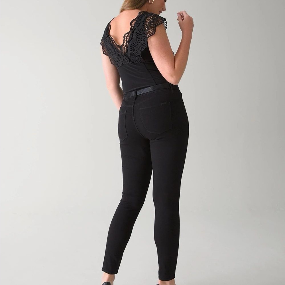 WHBM Black Skinny Ankle Jeans